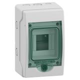 Rozdzielnica natynkowa 1x4 Mini Mureva (dawna Kaedra) IP65 mMRV-1-4-NT-T drzwi transparentne 13441 Schneider