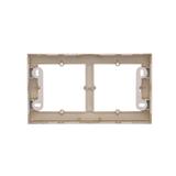 Simon 54 Premium Puszka natynkowa 2-krotna do ramek PREMIUM. Głębokość 35mm złoty mat