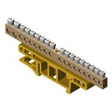 Listwa zaciskowa 18-torowa do montażu na listwie TH35
