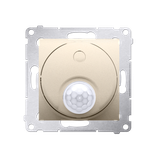 Simon 54 Łącznik z czujnikiem ruchu z przekaźnikiem z zabezpieczeniem 8(2)A 230V złoty mat *Wymagana
