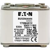 FUSE 630A 690V 2BN/50 AR UC Wkładka szybka 630A AC 690V rozmiar 2 61x77x51 mm aR IEC UL w 170M5412 E