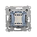 Simon 54 Przycisk „dzwonek” 10A 250V szybkozłączka brąz mat DD1.01/46 KONTAKT
