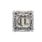 Simon 54 Łącznik hotelowy podwójny z podświetleniem czarny *Tylko do ramek S54 PREMIUM. Wymagane jes