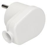 Wtyczka kątowa biała WT-16/BIAŁY ORNO