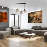 Milagro lampa wisząca Santiago Amber 3xE27 czarna MLP6610