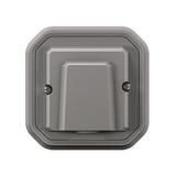 NOWE PLEXO - WYJŚCIE KABLOWE Z UCHWYTEM KOMPLET PODTYNK. 16A-230V~ SZARE