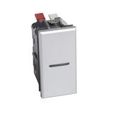 AXOLUTE - Przycisk jednobiegunowy NO 10A (zaciski automatyczne) 1 moduł AXIAL aluminium, Bticino