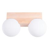 Sollux Plafon BULBO 2 naturalne drewno