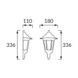 Oprawa ogrodowa BEGONYA4 BLACK