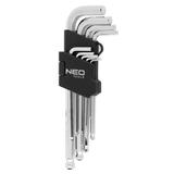 Klucze Torx, z magnesem, zestaw 9 szt.