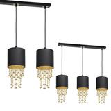 lampa wisząca Almeria 3xE27 czarno/złota MLP64400 Milagro