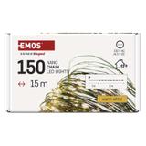 Lampki świateczne nano łezki 150LED 15m ciepła biel IP44 timer D3AW05 EMOS