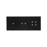 Simon 54 Touch Panel dotykowy S54 Touch 3 moduły 1 pole dotykowe + 2 pola dotykowe poziome + 4 pola dotykowe zastygła lawa DSTR3124/73 KONTAKT