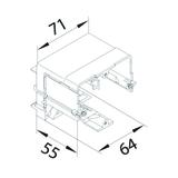 tehalit.WA Puszka inst. montaż C-profil do gniazd teleinf/antracyten PA bezhal GLS5510 HAGER