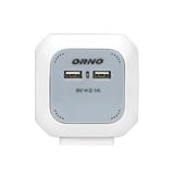 Przedłużacz 4 krotny ładowarka 2xUSB 1,4m H05VV-F 3x1mm2 szaro-biały OR-AE-13144 ORNO