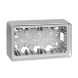 Simon 82 Puszka natynkowa 2-krotna aluminium