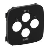 Valena Allure Plakietka Gniazda Tv-Rd-Sat-Sat Czarna 754818 LEGRAND