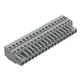 MCS-MIDI Classic gniazdo 18-bieg. szare raster 5 mm /25szt./ WAGO