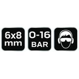 Szybkozłączka do kompresora z wyjściem na wąż 6 x 8 mm