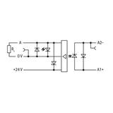 złączka z optoseparatorem 24VDC/24VDC/0,5A/10kHz