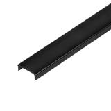 Klosz do profili wpuszczanych w karton gips z serii AD-LP-6505, 2m, poliwęglan czarny, komplet 50 sz