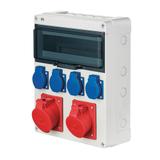 RS 13-MOD 4x2P+Z, 3P+N+Z 16A, 3P+N+Z 32A N/T