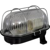 Oprawa kanałowa z siatką metalową owalna 60W, podstawa czarna IP 44 NOWOŚĆ