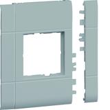 tehalit.WA Maskownica 120mm 1-krotna 50x50mm PC-ABS bezhalogenowy lakier alu GR1200BLAN HAGER