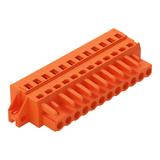 1-przewodowe gniazdo CAGE CLAMP pomarańczowa /25szt./ 231-312/031-000 WAGO
