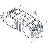 Szybkozłączka CMK-652 transparentny/pomarancZ-9.652 OPATÓWEK