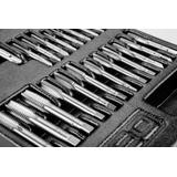 Narzynki i gwintowniki, zestaw 31 szt., wkładka