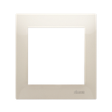 Simon 54 Premium Ramka 1-krotna PREMIUM do puszek karton-gips IP20 / IP44 kremowy DRK1/41 KONTAKT
