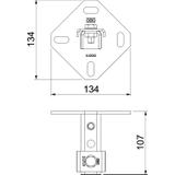 WBDHE 41 V2A, Uchwyt ścienny