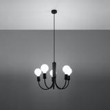 Sollux Żyrandol PICCOLO 5 czarny SL.0855