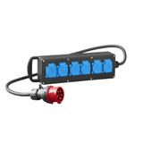 RS-P gumowany 6x2P+Z z przewodem i wtyką 5P/16A