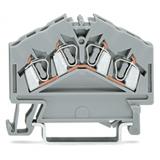 Złączka szynowa 4‑przewodowa 2,5mm2 szara 280‑646 WAGO