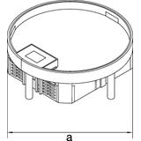 tehalit.VE-EE Pokrywa uchylna IP30 5kN MKR12 fi306 25mm mosiądz
