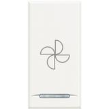 AXOLUTE MYHOME - KLAWISZ ''WENTYLATOR'' 1M BIAŁY, HD4915BC, Bticino