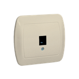 Simon Akord Gniazdo telefoniczne RJ11 pojedyncze. Montaż na łapki lub wkręty beż