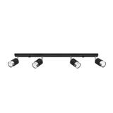 Lampa Plafon NERO 4 czarny/chrom SUFITOWA