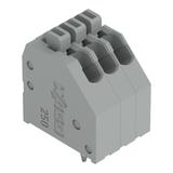 Listwa zaciskowa do płytek drukowanych 3-biegunowa szara raster 2,5mm /130szt./ 250-403 WAGO