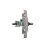 Simon Basic Gniazdo światłowodowe / optyczne podwójne SC/APC satynowy