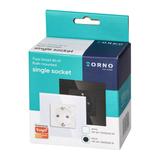Gniazdo pojedyncze Tuya Smart Wi-Fi, Schuko, czarne OR-SH-17205(GS)/B ORNO