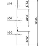 isFang IN 10000, Maszt rurowy izolowany
