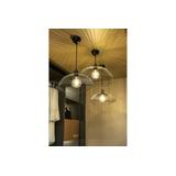 OPRAWA SUFITOWA RETO 2, 4151, AC220-240V, 50/60Hz, 1*E27, IP20, ŚREDNICA 50 cm, POJEDYNCZA, CZARNA