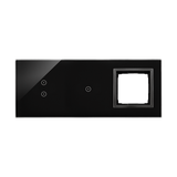 Simon 54 Touch Panel dotykowy S54 Touch 3 moduły 2 pola dotykowe pionowe + 1 pola dotykowe + 1 otwór na osprzęt S54 zastygła lawa DSTR3310/73 KONTAKT