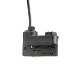 OPRAWA MADARA MINI II GU10 ZWIS NA SZYNOPRZEWÓD 3F 230V IP20 fi55*200mm CZARNY kabel 1m