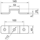 GMS 3 O 4121 FT, PŁYTA ŁĄCZ. D.OMEGA KSZT. FT