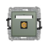 MINI Mechanizm gniazda antenowego pojedynczego typu F (SAT) pozłacany szałwiowy