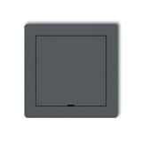 DECO Ramka pośrednia z zaślepką grafitowa mat